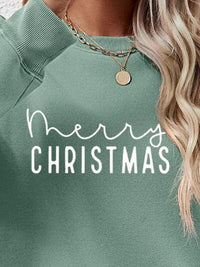 MERRY CHRISTMAS Dropped Shoulder Sweatshirt