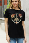 Simply Love Full Size Flower Graphic Cotton Tee