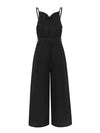 Tied Spaghetti Strap Wide Leg Jumpsuit