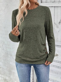 Round Neck Long Sleeve T-Shirt