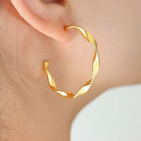 Titanium Steel C-Hoop Earrings