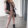 New Women's Fashion Coat Harem Pants Casual Sports Two-piece Set