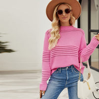 Pullover Sweater Striped Women's Knitwear Fashion Sweater
