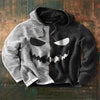 Halloween men's new pumpkin digital print hooded sweatshirt