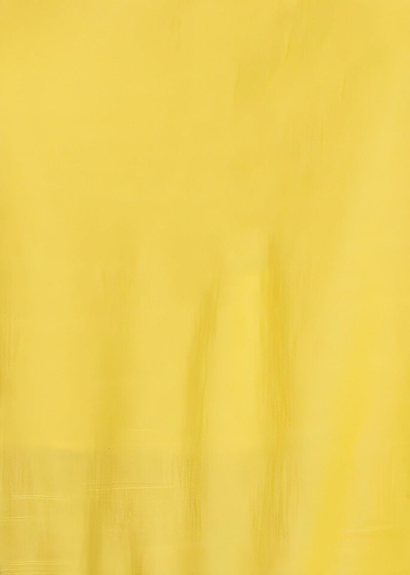 Women's Asymmetrical Hem Button Front Skirt in Yellow