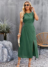 Summer Temperament Waistless Long Sleeveless Sundress