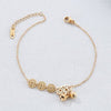 Stainless Steel Coin Shape Anklet Bracelet