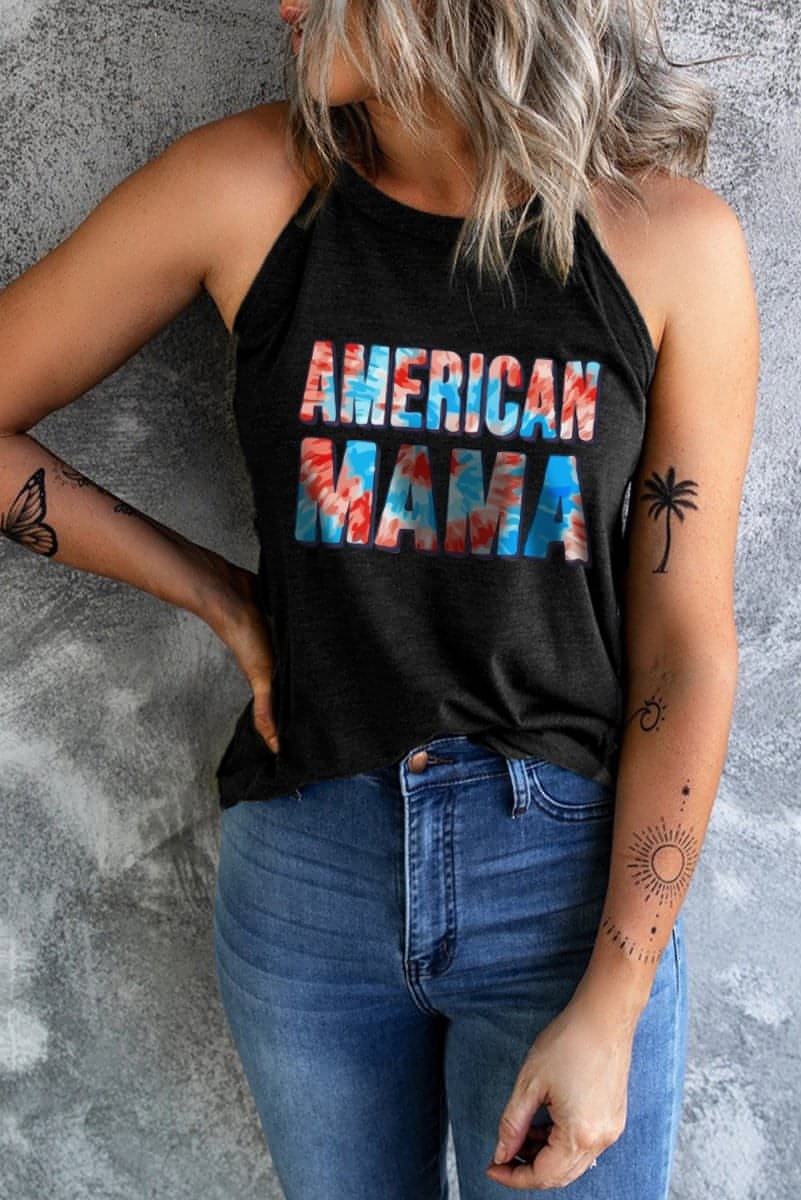 AMERICAN MAMA Graphic Tank - Everydayswear