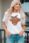 Animal Graphic Round Neck T-Shirt - Everydayswear