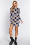 Argyle Jacquard Crop Sweater - Everydayswear