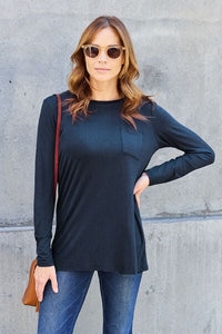 Basic Bae Full Size Round Neck Long Sleeve Top