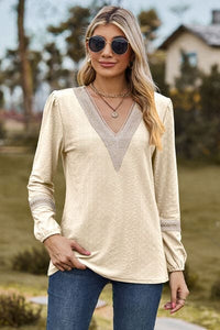 V-Neck Long Sleeve T-Shirt