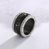 Inlaid Rhinestone Stainless Steel Ring