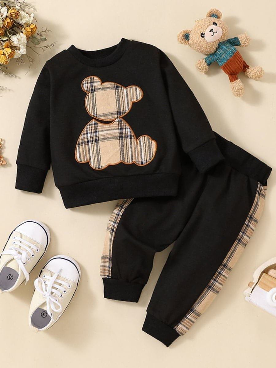 Baby Bear Graphic Sweatshirt and Joggers Set - Everydayswear