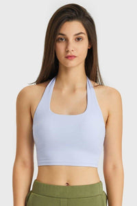 Breathable Halter Neck Sports Bra - Everydayswear