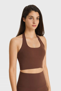 Breathable Halter Neck Sports Bra - Everydayswear