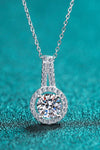 Build You Up Moissanite Round Pendant Chain Necklace - Everydayswear