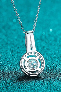 Build You Up Moissanite Round Pendant Chain Necklace - Everydayswear