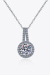 Build You Up Moissanite Round Pendant Chain Necklace - Everydayswear