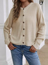 Button Down Rib-Knit Reversible Sweater - Everydayswear