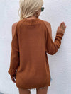 Cable-Knit Cold Shoulder Sweater - Everydayswear