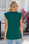 V-Neck Cap Sleeve Tank