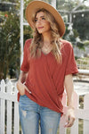 Surplice Half Sleeve T-Shirt