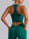 Square Neck Racerback Cropped Tank