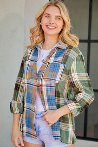 Plaid Button Up Long Sleeve Shirt