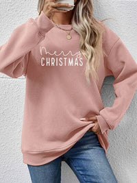 MERRY CHRISTMAS Dropped Shoulder Sweatshirt