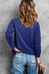 Round Neck Long Sleeve Sweatshirt