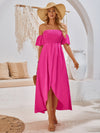 New casual holiday irregular hem solid color wrap dress