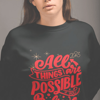 Womens 2023 Positive Message Sweatshirt