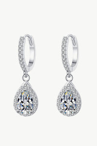 Moissanite Teardrop Earrings