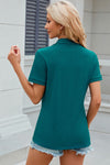 Half Zip Short Sleeve T-Shirt