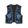 New Ladies Fashion Embroidered Cardigan Vest Vest