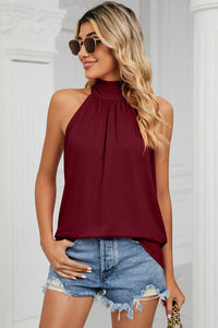 Tied Grecian Neck Tank