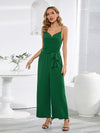 Tied Spaghetti Strap Wide Leg Jumpsuit