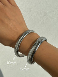 Titanium Steel Vintage Stretch Gypsy Polished Bracelet