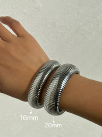 Titanium Steel Vintage Stretch Gypsy Polished Bracelet