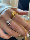 New fashionable and simple starfish niche design index finger ring