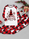 Christmas parent-child printed home pajamas two-piece set