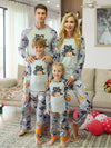 Halloween parent-child printed home pajamas two-piece set