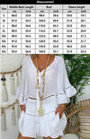 Women's 3/4 Sleeve Cotton Linen V-Neck Loose Button Cutout Plus Size Top Dress