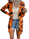 Women's Halloween-themed printed jacket cardigan