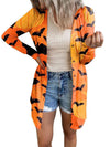 Women's Halloween-themed printed jacket cardigan