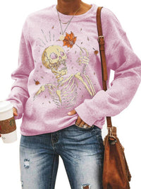 Women's Halloween Knitted Long Sleeve Tops