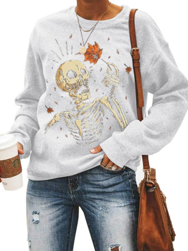 Women's Halloween Knitted Long Sleeve Tops