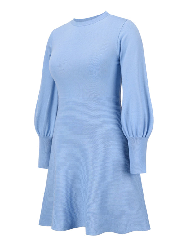 Women's slim and thin temperament bottoming sweater dress