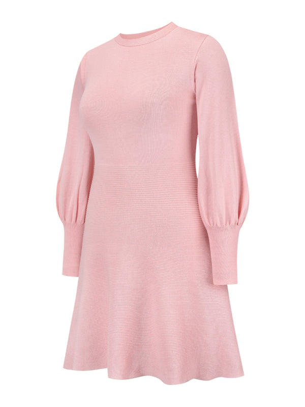 Women's slim and thin temperament bottoming sweater dress